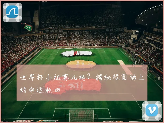 世界杯小组赛几轮?揭秘绿茵场上的命运轮回